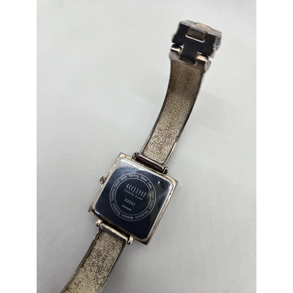 Ecclissi H126 Sterling Silver Gold Plated Bangle Watch Women's Quartz 925